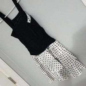 Byer California Dresses - Short black and white polka-dot dress Byer California Dresses - Short black and white polka-dot dress